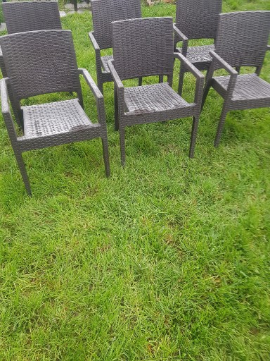 Zdjęcie oferty:  krzesło ogrodowen  Grafit plastikowe barowe 