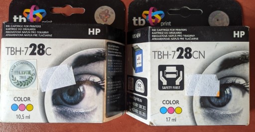 Zdjęcie oferty: Zestaw 2 tuszy kolorowych do HP 28C TB Print
