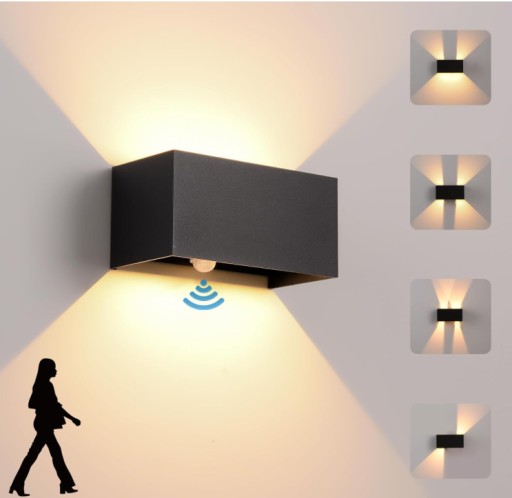 Zdjęcie oferty: Kinkiet LED do użytku wewnątrz i na zewnątrz z czujnikiem ruchu