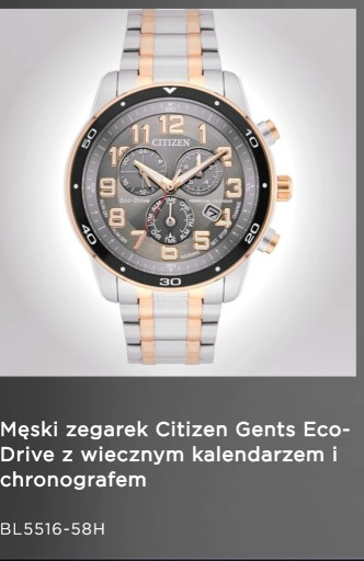 Zdjęcie oferty: Męski zegarek Citizen Gents Eco- Drive 