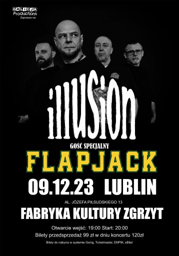 Zdjęcie oferty: 4 bilety na koncert Illusiuon i Flapjack 