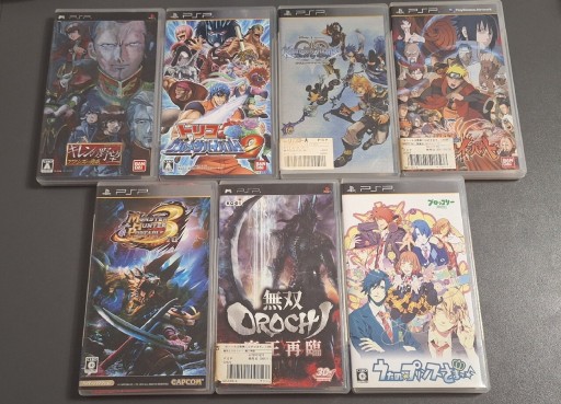 Zdjęcie oferty: Zestaw gier z Japonii na konsolę psp (gry, anime, manga, unikaty)