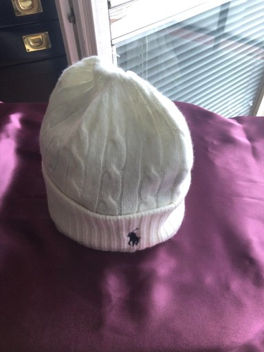 Zdjęcie oferty: POLO RALPH LAUREN KREMOWA CZAPKA  Z LOGO