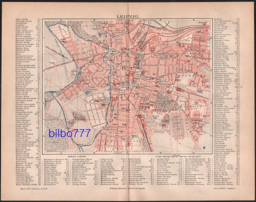 Zdjęcie oferty: LIPSK stary plan miasta z 1888 roku