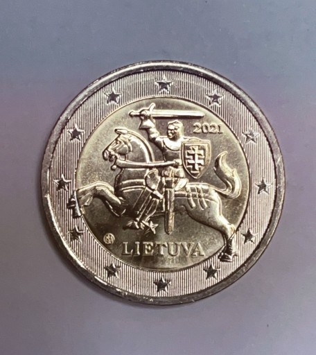 Zdjęcie oferty: LITWA 2 EURO 2021 obiegowe UNC