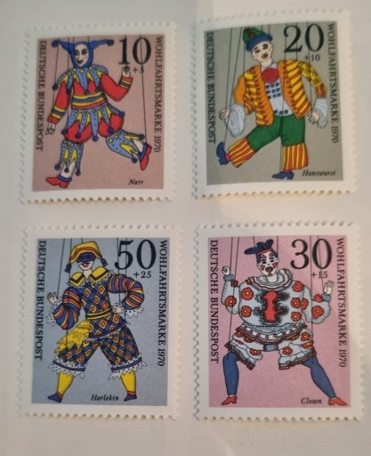 Zdjęcie oferty: Niemcy RFN 1970 marionetki  piękna seria