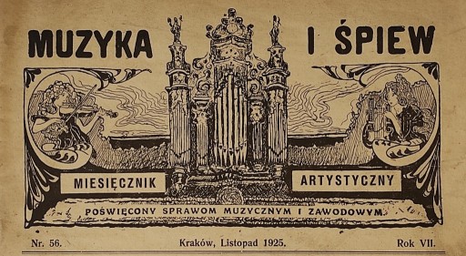 Zdjęcie oferty: "Muzyka i śpiew" miesięcznik artystyczny z 1925