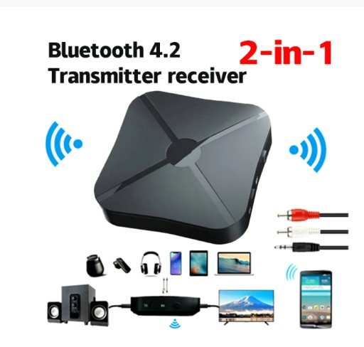 Zdjęcie oferty: Transmiter Bluetooth + kable ! LICYTACJA OD 1 ZŁ !