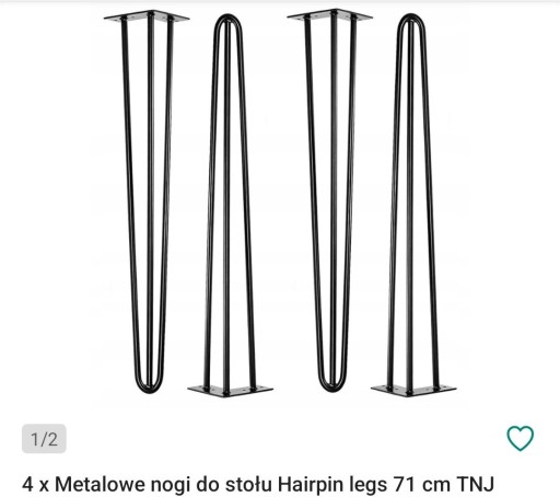 Zdjęcie oferty: Metalowe nogi do stołu 