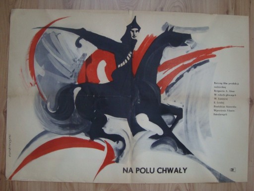 Zdjęcie oferty: Na polu chwały, Starowieyski,1958, A1, plakat film
