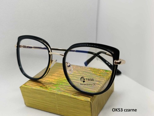 Zdjęcie oferty: Okulary zerówki filtr blue light:Czarne