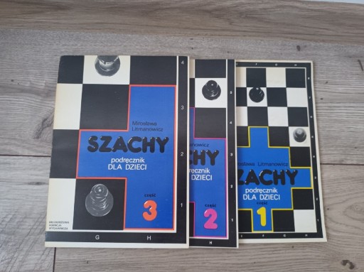 Zdjęcie oferty: Książki Mirosława Litmanowicz Szachy podręcznik dla dzieci 3 części 