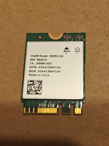 Zdjęcie oferty: Karta Wi-Fi Intel 8265 M2