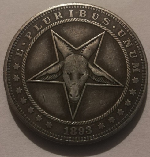 Zdjęcie oferty: dolar satanistyczny pentagram kozioł diabeł szatan