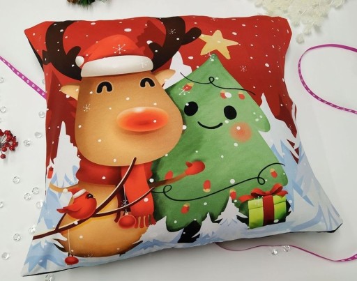Zdjęcie oferty: Świąteczna POSZEWKA dekoracyjna na poduszkę 60x50