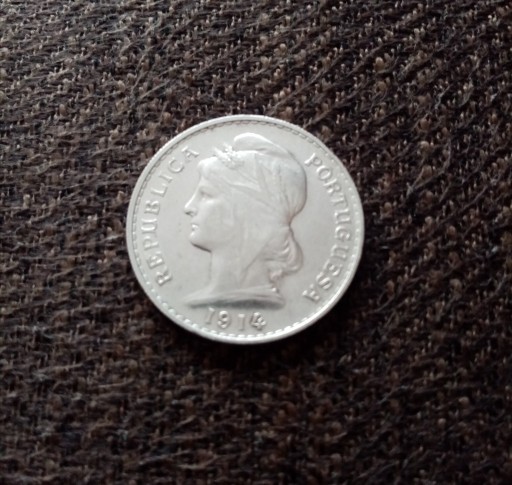 Zdjęcie oferty: 50 centavos Portugalia 1914 - srebro, Ag