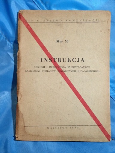 Zdjęcie oferty: Mw56 Instrukcja obsługi i utrzymania w eksploatacj
