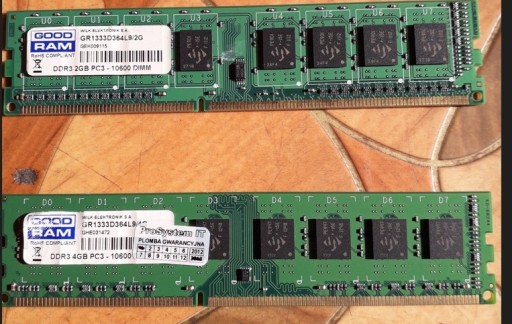 Zdjęcie oferty: DDR3 GoodRam 1333MHz 4GB +2 GB