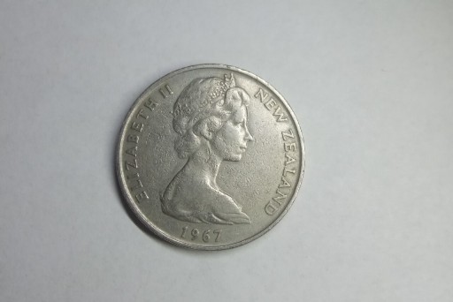 Zdjęcie oferty: Moneta 20 centów - Nowa Zelandia - 1967r.