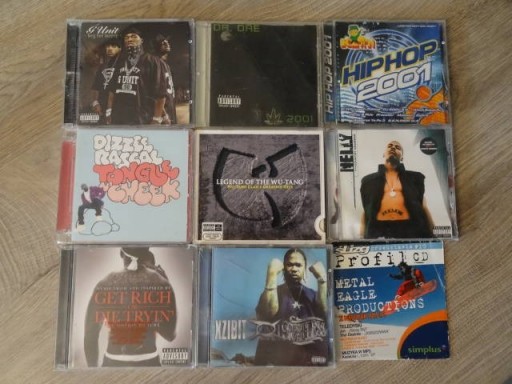 Zdjęcie oferty: ZESTAW 9 pudełek CD HIP HOP, RAP