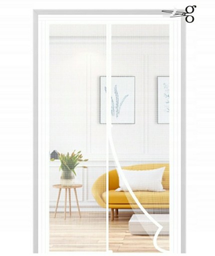 Zdjęcie oferty: Moskitiera do drzwi 110 cm x 220 biała 