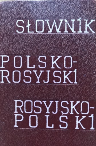 Zdjęcie oferty: Słownik kieszonkowy polsko-rosyjski,rosyjsko-polsk