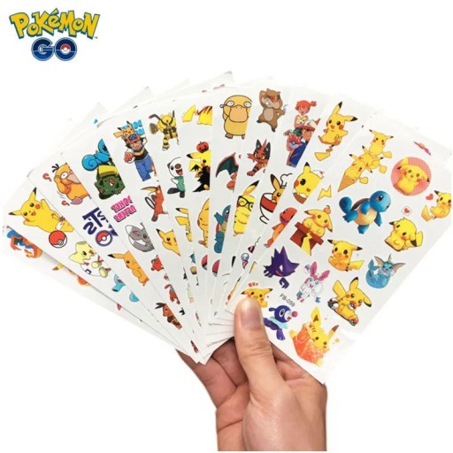 Zdjęcie oferty: B. DUŻE tatuaże dla dzieci POKEMON 12 szt.