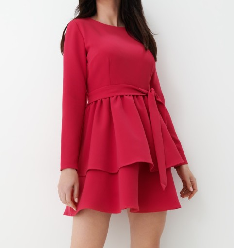 Zdjęcie oferty: Mohito 42 XL czerwona sukienka z wiązaniem w tali.