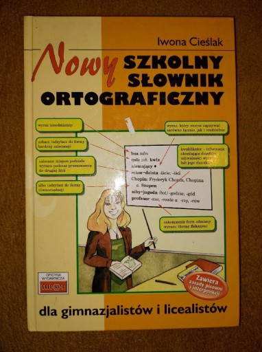 Zdjęcie oferty: Nowy szkolny słownik ortograficzny