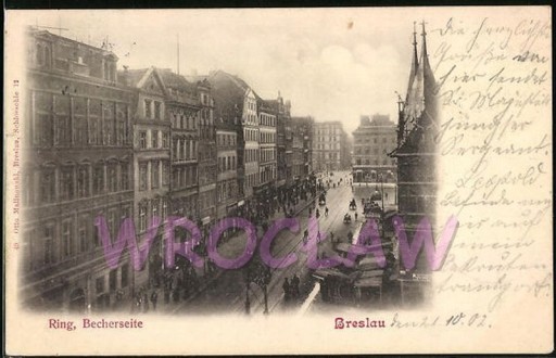 Zdjęcie oferty: WROCŁAW Breslau Rynek Ring - Becherseite 1902