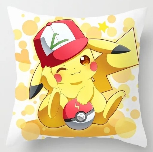 Zdjęcie oferty: Poszewka na poduszkę pokemon 45x45 pikachu pościel
