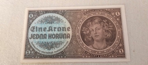 Zdjęcie oferty: Banknot Czech i Moraw z 1940r stan UNC 