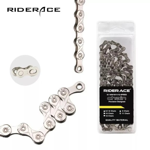 Zdjęcie oferty: Łańcuch rowerowy RideRace 12s (5,4mm) 116 Silver 