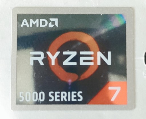 Zdjęcie oferty: Naklejka AMD Ryzen 7 5000 Series NOWA!