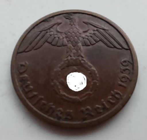 Zdjęcie oferty: Niemcy III Rzesza - 1 Reichspfennig 1939 A