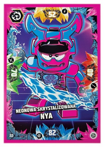 Zdjęcie oferty: Karta LEGO Ninjago S8 nr22 Neonowa Skrystaliz. NYA