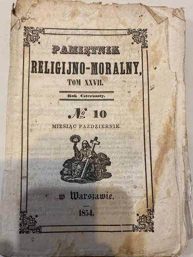 Zdjęcie oferty: Pamiętnik Religijno-Moralny, 1854