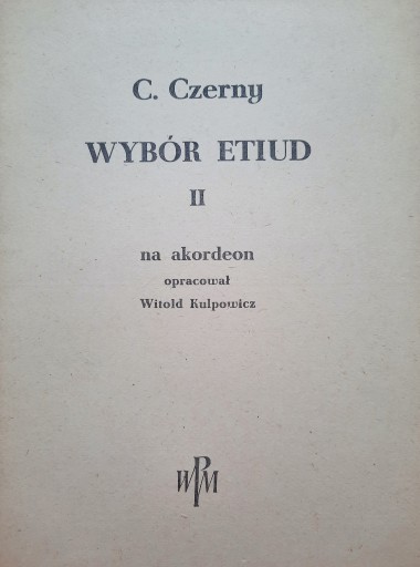 Zdjęcie oferty: C. Czerny - Wybór etiud II na akordeon