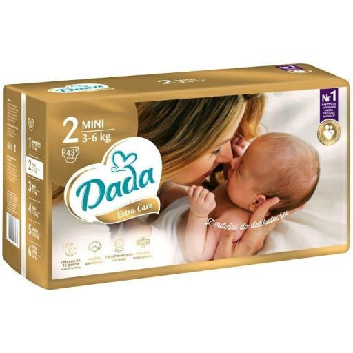 Zdjęcie oferty: Pieluszki Dada Extra Care 2 Mini 43 szt.