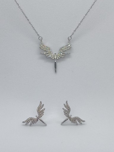 Zdjęcie oferty: Zestaw / komplet biżuterii - błyszczący anioł