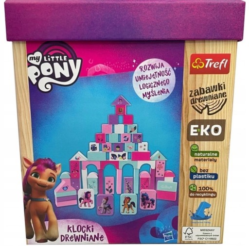 Zdjęcie oferty: Klocki drewniane trefl my little pony wiek 3+