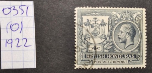 Zdjęcie oferty: 0351 British Honduras Anglia kolonie 1922 (O)