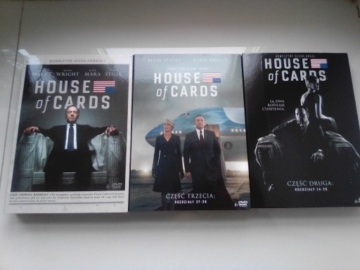 Zdjęcie oferty: HOUSE OF  CARDS I-III 3  SEZONY 12 dvd  serial 