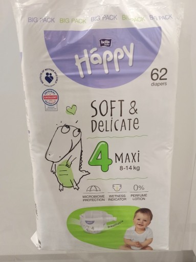 Zdjęcie oferty: Pieluszki Bella Happy 4 Maxi 8-14 kg