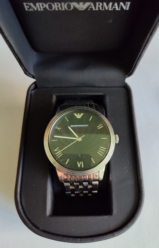 Zdjęcie oferty: Zegarek srebrny Emporio Armani ORYGINAŁ 
