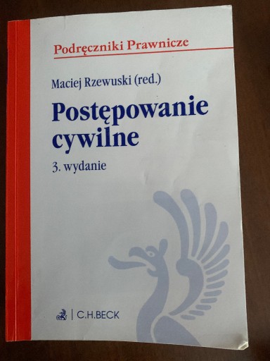 Zdjęcie oferty: Postępowanie cywilne M. Rzewuski wyd 3 najnowsze