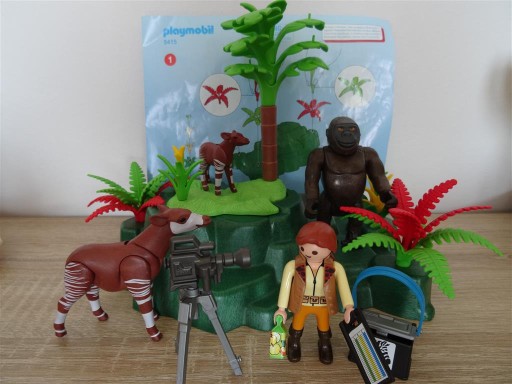 Zdjęcie oferty: 5415 Playmobil Okapi przy skale z gorylem zestaw