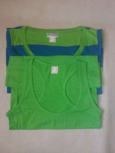 Zdjęcie oferty: Dwupak Koszulki Rainbow NOWY longsleeve + top 36/38 40/42
