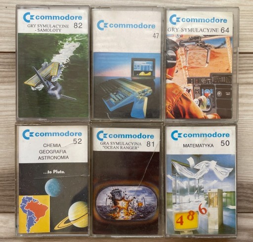 Zdjęcie oferty: Zestaw 6 kaset RELAX Commodore 64/128 SPRAWNE