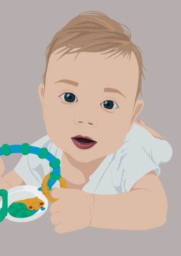 Zdjęcie oferty: Rysunek, portret dziecka, prezent, pamiątka